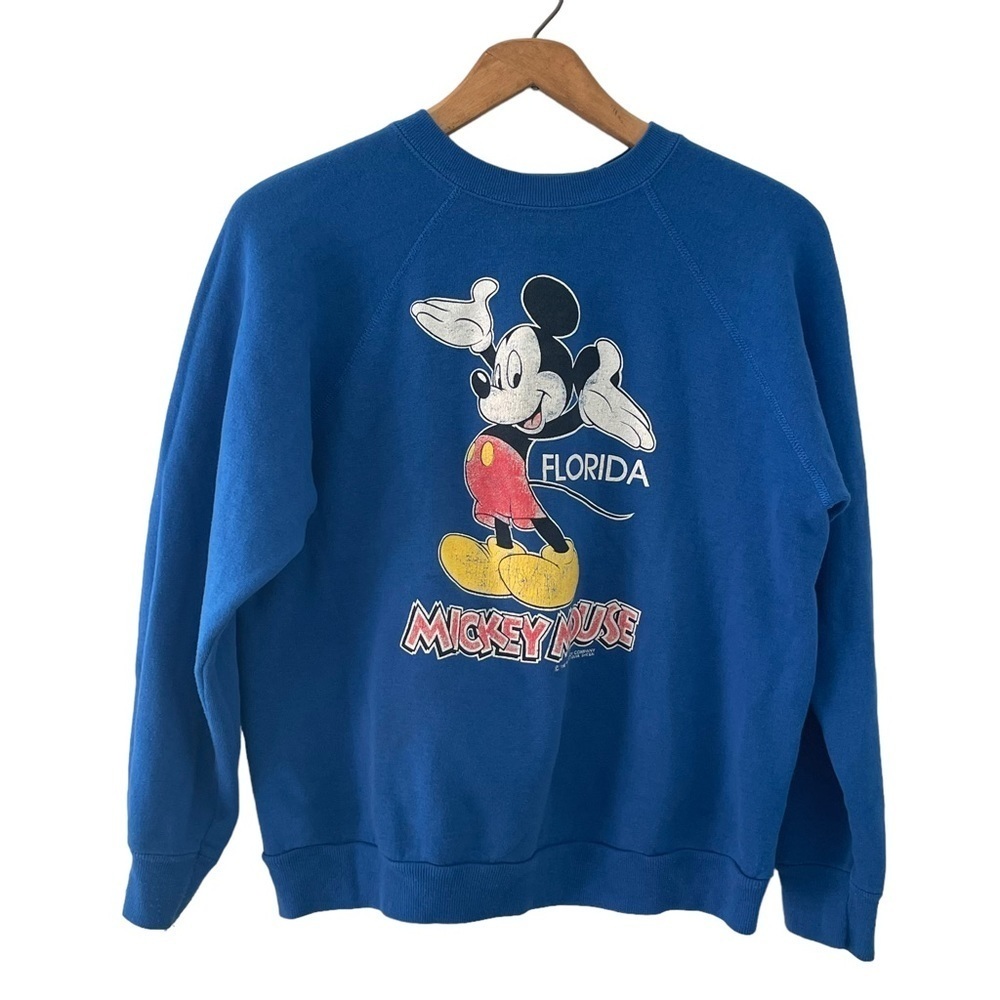 Vintage Yellow Tag Velva Sheen Disney Mickey Mouse Florida Sweatshirt